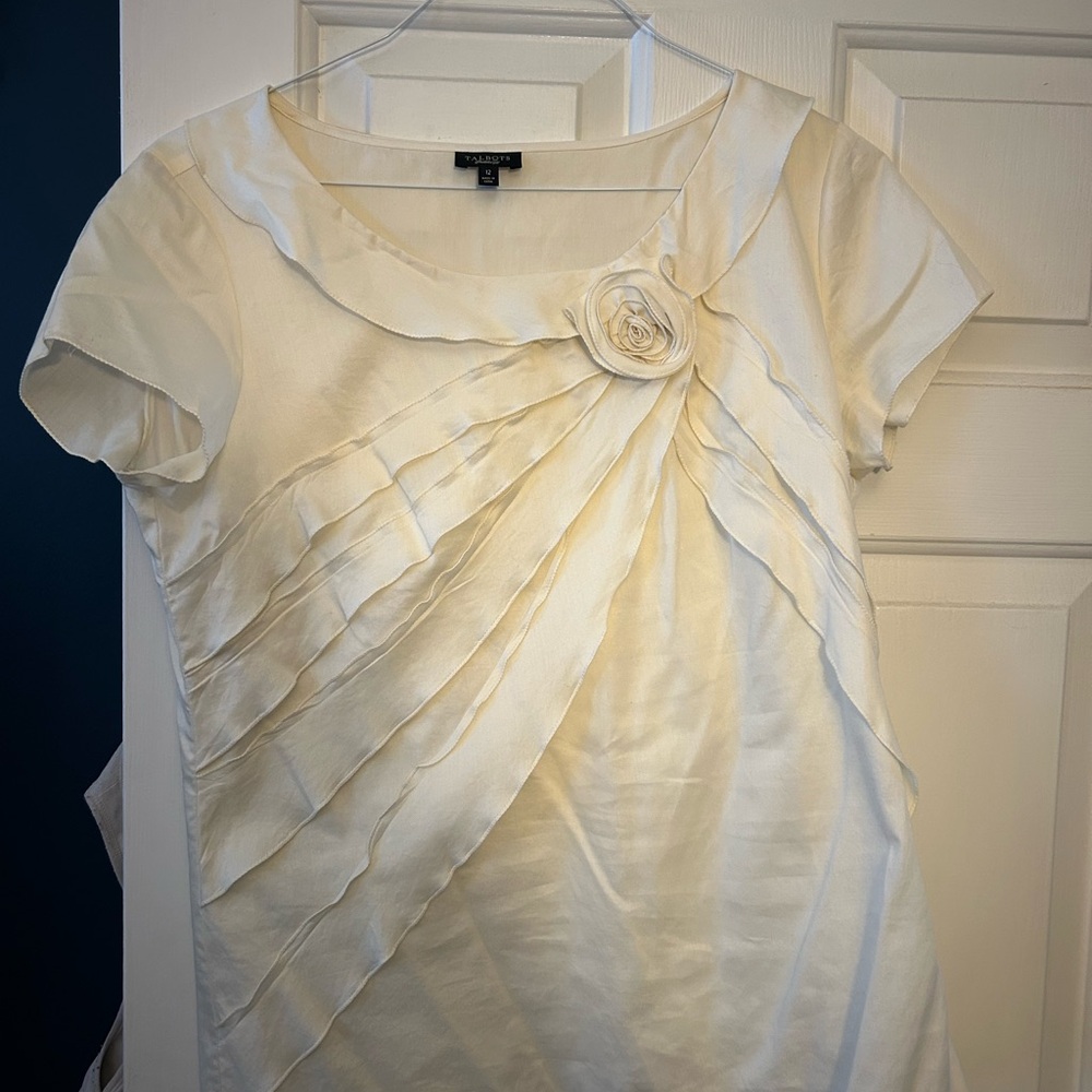 Talbots Cream Top